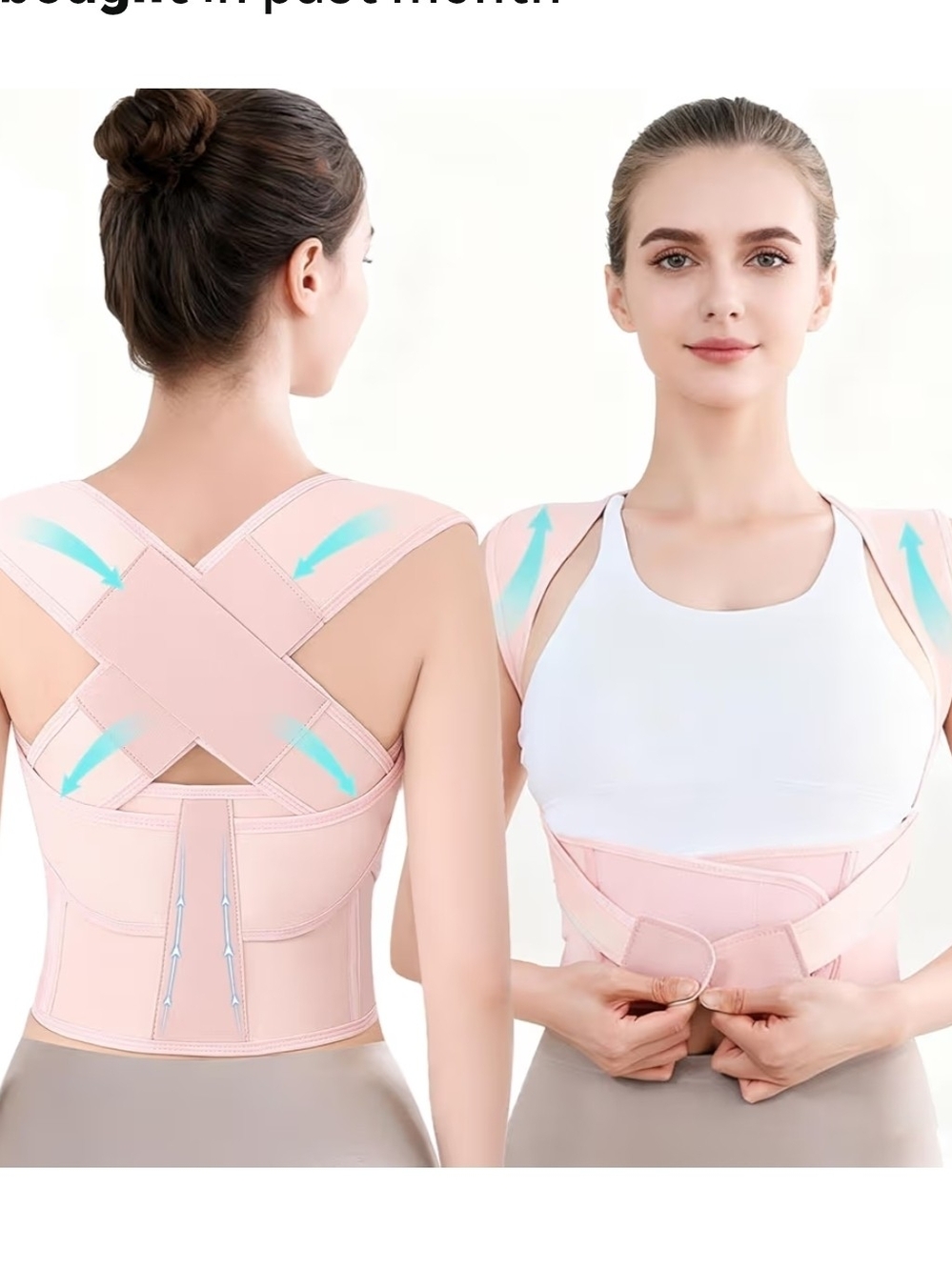 Posture Support Vest - Pink Back & Shoulder Support